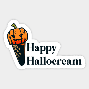 happy hallocream Sticker